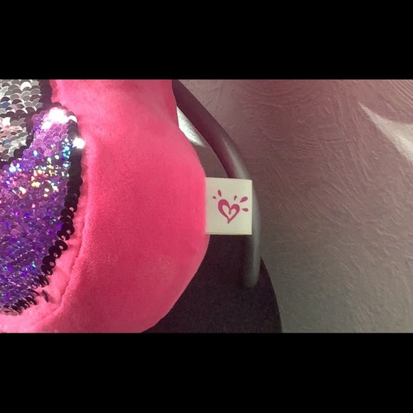 Justice - reversible sequins pillow in UNICORN shape - sparkly - Picture 2 of 6